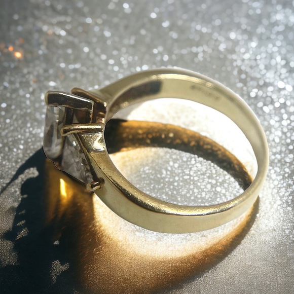 2+ CT Marquise Cut Diamond Engagement Ring ✶ Trillions 14K Gold ✶ Mayors Size 6 - Picture 9 of 16